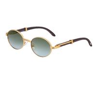MUTYNE Oval Sunglasses For Women Men, Adjustable Temples, Retro Uv400 Protection(C6)