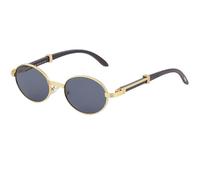 MUTYNE Oval Sunglasses For Women Men, Adjustable Temples, Retro Uv400 Protection(C9)