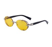 MUTYNE Oval Sunglasses For Women, Studded Design, Retro Punk Uv400(C7)