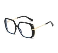 MUTYNE Oversized Glasses Frame Women Square(Black)