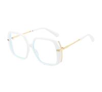 MUTYNE Oversized Glasses Frame Women Square(White)
