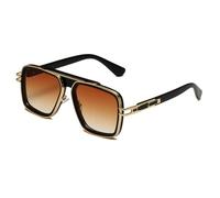 MUTYNE Oversized Square Sunglasses for Men Women Retro Large Flat Top Frame Fashion Vintage Eyewear Trendy UV Protection S