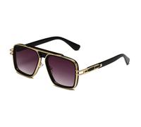 MUTYNE Oversized Square Sunglasses for Men Women Retro Large Flat Top Frame Fashion Vintage Eyewear Trendy UV Protection S