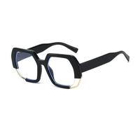 MUTYNE Oversized Square Sunglasses for Women Blue Tortoise Frame UV400 Retro Geometric Eyewear Sun Glasses,C11,One size
