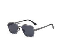 MUTYNE Polarised Sunglasses For Men, Metal Frame Design, Double Beam Retro Simple Sunscreen Uv400(C4)