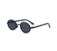 MUTYNE Polarized Sunglasses For Men, Round Frame Design, Metal Temples, Retro Uv400 Protection(C1)