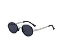 MUTYNE Polarized Sunglasses For Men, Round Frame Design, Metal Temples, Retro Uv400 Protection(C2)