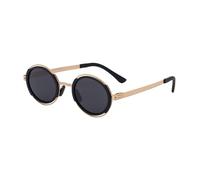 MUTYNE Polarized Sunglasses For Men, Round Frame Design, Metal Temples, Retro Uv400 Protection(C4)