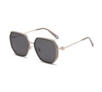 MUTYNE Polarized Sunglasses For Women, Metal Temples Design, Irregular Shape, Outdoor Sun Protection Uv400(C3)