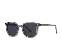 MUTYNE Popular Fashion Polygon Square Women Sunglasses Retro Rivets Gradient Men Shades Uv400(Grey grey)