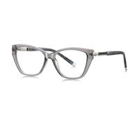 MUTYNE Popular Women Cateye Glasses Frame Spring Hinge Uv400(Gray)