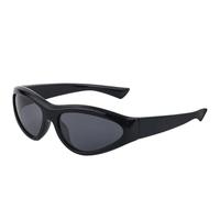 MUTYNE Punk Oval Women's Sunglasses Fashion Luxury Futuristic Sunglasses Men Outdoor Sports Cycling Uv400(Black Gray)