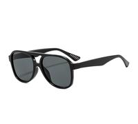 MUTYNE Retro Double Bridges Pilot Women Sunglasses Fashion Shades Uv400 Men Leopard Sun Glasses(Black Grey)