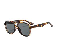 MUTYNE Retro Double Bridges Pilot Women Sunglasses Fashion Shades Uv400 Men Leopard Sun Glasses(Leopard Grey)