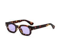MUTYNE Retro Oval Square Sunglasses for Men Women Classic Thick Frame Sun Glasses Trendy Oval Rectangle Eyewear with Silve