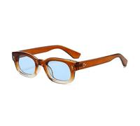 MUTYNE Retro Oval Square Sunglasses for Men Women Classic Thick Frame Sun Glasses Trendy Oval Rectangle Eyewear with Silve