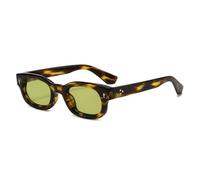 MUTYNE Retro Oval Square Sunglasses for Men Women Classic Thick Frame Sun Glasses Trendy Oval Rectangle Eyewear with Silve