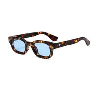 MUTYNE Retro Oval Square Sunglasses for Men Women Classic Thick Frame Sun Glasses Trendy Oval Rectangle Eyewear with Silve