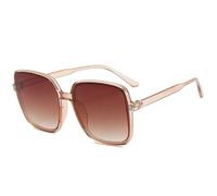 MUTYNE Retro Oversized Square Frame Sunglasses Women Men Fashion Luxury Outdoor Driving Summer Traveling Sun Glasses Uv400(Tea Brown)
