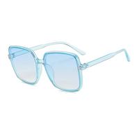 MUTYNE Retro Oversized Square Frame Sunglasses Women Men Fashion Luxury Outdoor Driving Summer Traveling Sun Glasses Uv400(Blue Blue)