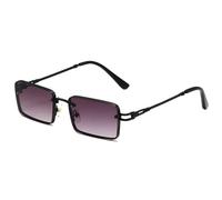 MUTYNE Retro Rectangle Sunglasses for Men Women Small Square Metal Frame Vintage Style Eyewear for Outdoor Driving Travel,