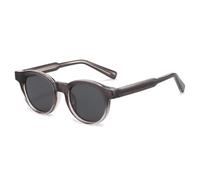 MUTYNE Retro Round Punk Women Men Trending Outdoor Shades Uv400(Grey grey)