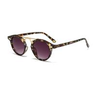 MUTYNE Retro Round Sunglasses for Men Women Classic Metal Double Bridge Sun Glasses Gothic Steampunk Circle Eyewear with M