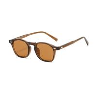 MUTYNE Retro Square Women Sunglasses Shades Uv400 Fashion Trending Rivets Punk Men(Brown tea)