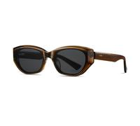 MUTYNE Retro Thick Frame Sunglasses for Women Men UV Protection Fashion Black Sun Glasses Outdoor Daily Eyewear,C4