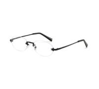 MUTYNE Rimless Oval Sunglasses for Men Women Gold Metal Frame UV400 Protection Retro Y2K Eyewear Sun Glasses,C2,One size