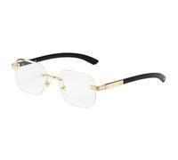 MUTYNE Rimless Rectangle Sunglasses for Men Women Retro Frameless Square Sun Glasses with Metal Frame Fashion Eyewear UV P