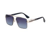 MUTYNE Rimless Sunglasses For Men, Double Beam Cut Edge Design, Retro Driving Sun Protection Uv400(C7)
