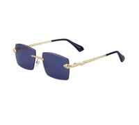 MUTYNE Rimless Sunglasses For Women And Men, Snake Metal Temples, Uv400 Protection(C1)