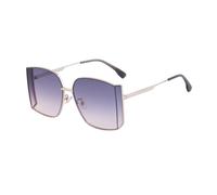 MUTYNE Rimless Sunglasses For Women, Metal Temples Design, Retro Outdoor Sun Protection Uv400(C6)