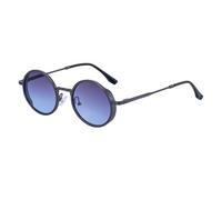 MUTYNE Round Frame Sunglasses For Men, Metal Temples Design, Retro Driving Sun Protection Uv400(C3)