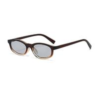 MUTYNE Shauna Retro Small Cat Eye Sunglasses Women Shades Uv400 Fashion Men Trending(Brown light gray)