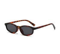 MUTYNE Shauna Retro Small Cat Eye Sunglasses Women Shades Uv400 Fashion Men Trending(Leopard grey)