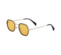 MUTYNE Small Frame Sunglasses For Men, Metal Temples, Retro Uv400 Protection(C2)