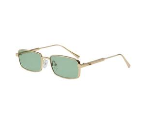 MUTYNE Small Rectangle Sunglasses for Men Women Gold Metal Frame UV400 Protection Y2K Retro Eyewear Sun Glasses,C2,One siz