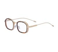 MUTYNE Square Frame Sunglasses For Men, Metal Temples Design, Retro Premium Feeling Outdoor Sun Protection Uv400(C10)