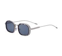 MUTYNE Square Frame Sunglasses For Men, Metal Temples Design, Retro Premium Feeling Outdoor Sun Protection Uv400(C5)