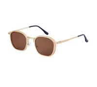 MUTYNE Square Frame Sunglasses For Women, Spring Temples, Retro Outdoor Sun Protection Uv400(C4)