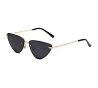 MUTYNE Square Metal Frame Sunglasses for Men Women Retro Double Bridge Sun Glasses Gold Tone Frame Fashion Eyewear UV Prot