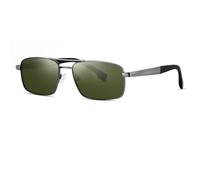 MUTYNE Square Metal Frame Sunglasses Polarized UV Protection Sun Glasses for Men Women Outdoor Driving Eyewear,C3
