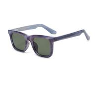 MUTYNE Square Sunglasses for Men Women Blue Frame UV400 Protection Marble Pattern Eyewear Trendy Sun Glasses,C8,One size