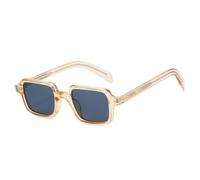 MUTYNE Square Sunglasses Men Shades Uv400 Fashion Women Trending Clear Lens Frame(Champagne grey)