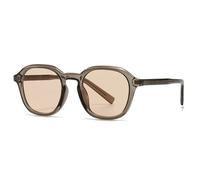 MUTYNE Square Women Luxury Sunglasses Fashion Shades Uv400 Men Gradient(Tea champagne)