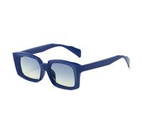 MUTYNE Square Women Sunglasses Fashion Clear Gradient Shades Uv400 Men Trending(Blue blue yellow)