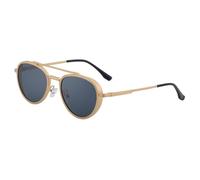 MUTYNE Sunglasses For Men, Round Frame Metal Temples, Uv Protection Sunglasses(C5)