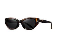 MUTYNE Sunglasses for Women Men Trendy Thick Frame Portable Sun Glasses UV Protection Compact Travel Eyewear Black,C1